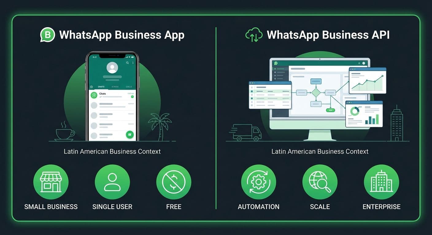 WhatsApp Business App vs API: ¿Cuál necesita tu empresa en 2026?